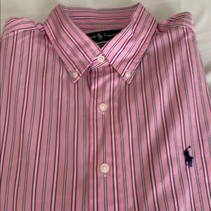 Ralph Lauren LS Pink Strip